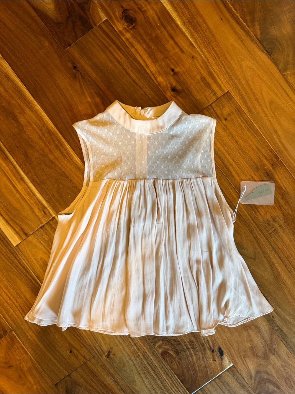 Forever 21 contemporary pink peplum top S
